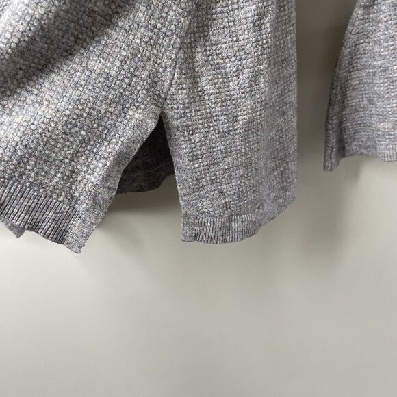 ISABEL MATERNITY Sweater Womens XS Waffle-Knit Pullover Bell Sleeve Bows Stretch - Picture 8 of 10